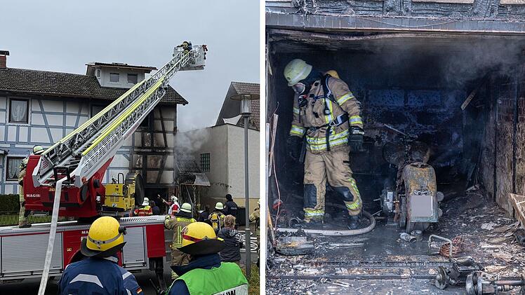 Lichtenfels: Fachwerkanwesen in Brand - Rauch alarmiert Anwohner