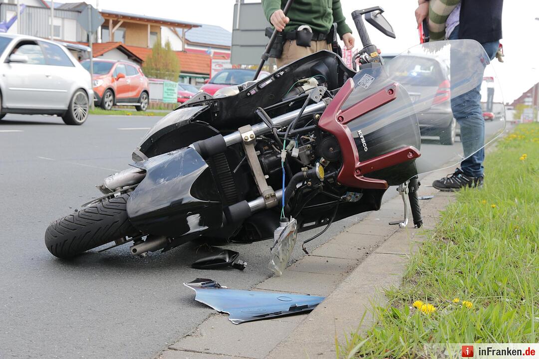 Rollerfahrer bei Unfall in Hirschaid verletzt