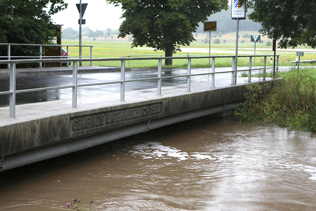 Dauerregen in Franken