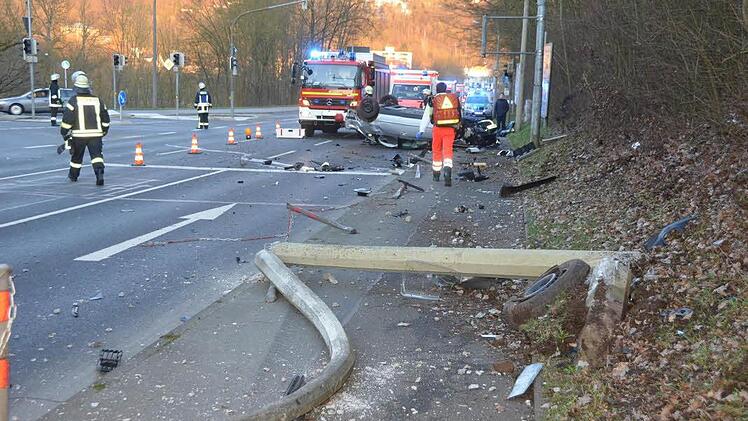 Ein schwerer Unfall ereignete sich am Donnerstag auf dem Westring.  Foto: Peter Rauch