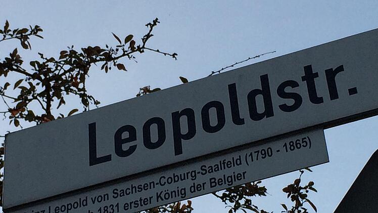 In Coburg ist immerhin eine Straße nach Leopold benannt. Foto: Oliver Schmidt