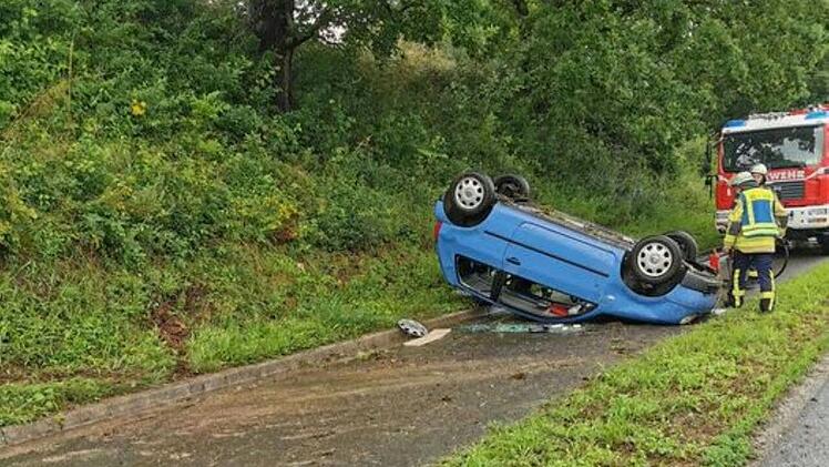 Hochwasser in Altenkunstadt: In einem Teil der Gemeinde liefen am Donnerstag Keller voll.