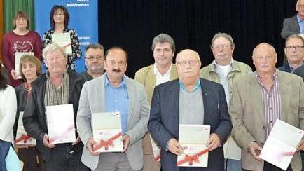 Für 25- und 40-jährige Treue zur IGBCE wurden diese Jubilare geehrt.