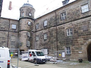 Im Bereich der Kronacher Festungsherberge wird weiterhin gebaut. Foto: Marco Meißner