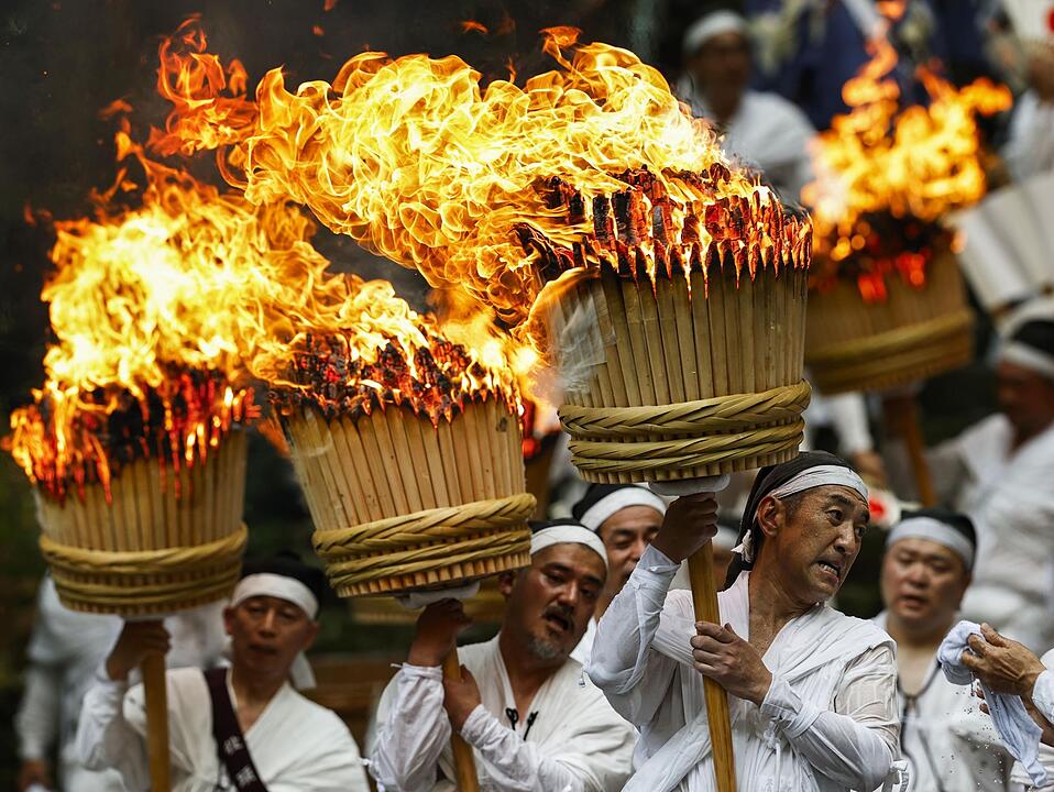 Feuerfest im Westen Japans