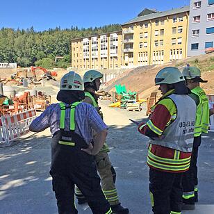 Gasaustritt neben Nailaer Krankenhaus