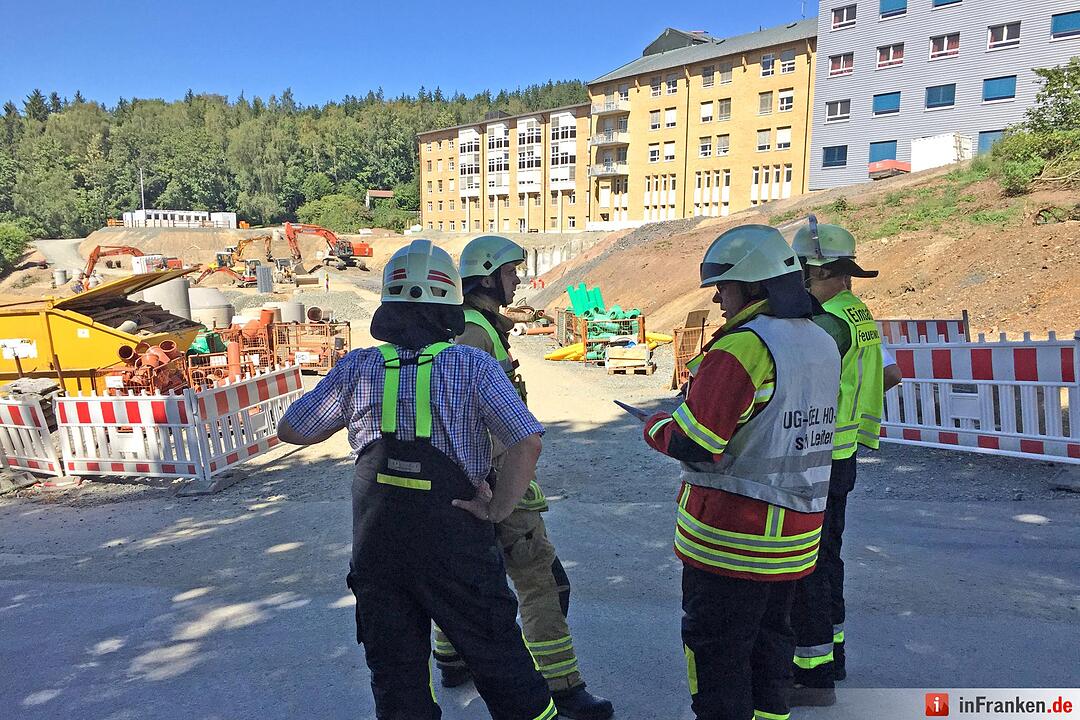 Gasaustritt neben Nailaer Krankenhaus
