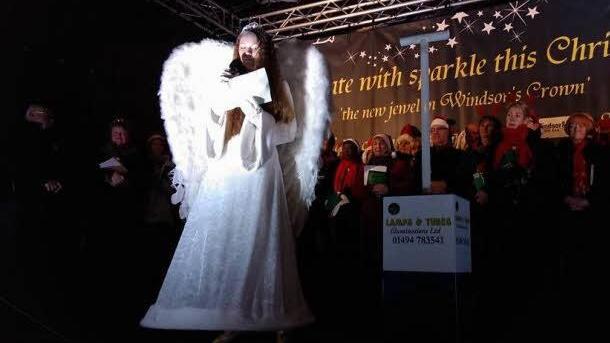 Das Coburger Christkind spricht Foto: Radio Eins