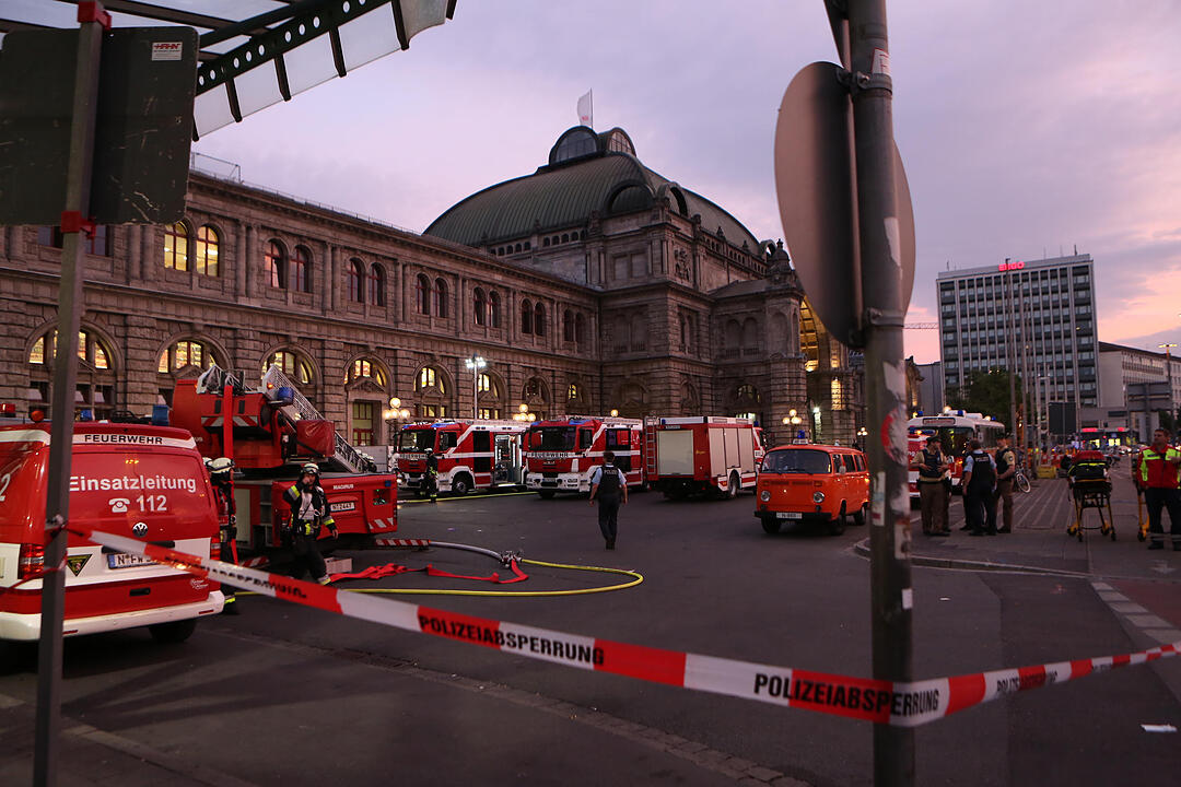 Feuerwehreinsatz am Hauptbahnhof Nürnberg