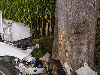 Adlitz: Fahrer prallt gegen Baum - Straße voll gesperrt