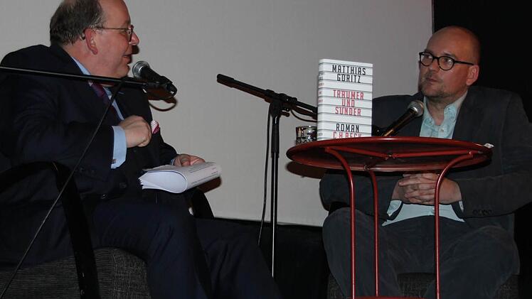 Der Kritiker und der Autor: Denis Scheck (l.) und Matthias Göritz in Bamberg Fotos: Rudolf Görtler