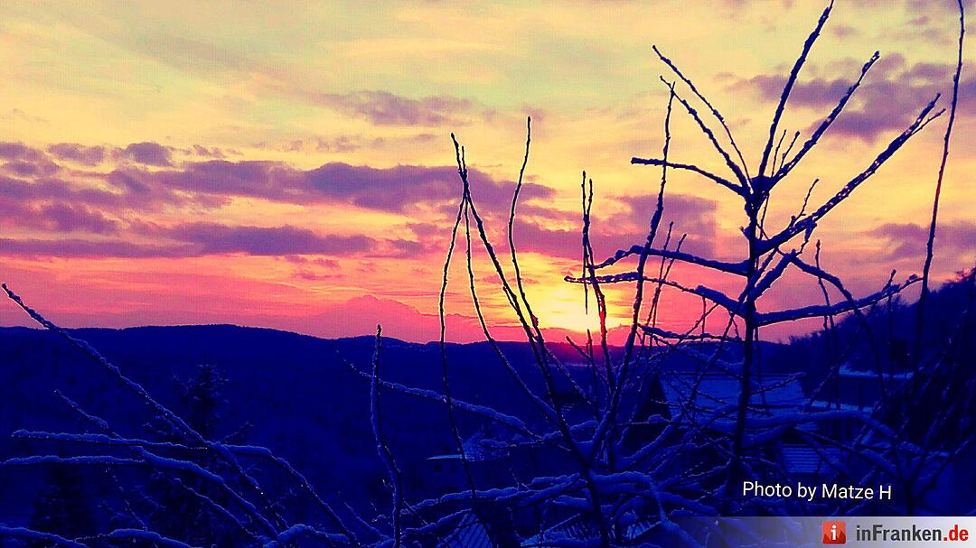 Schnee in Franken