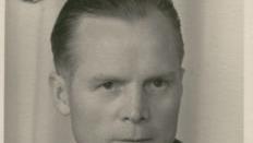 Der Maler Georg Schmidt (1911-2001) auf einem Passbild in den 1950er JahrenFoto: Evi Wagner