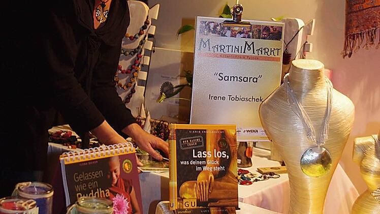 Irene Tobiaschek hat mit Sandra Bauer und Jochen Friedrich den Martini-Markt organisiert. Sie freute sich über den tollen Zuspruch.