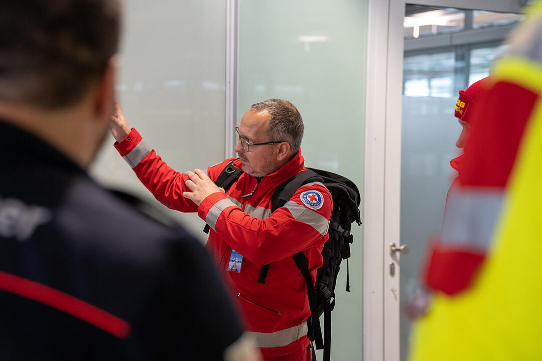 Großübung am Nürnberger Flughafen