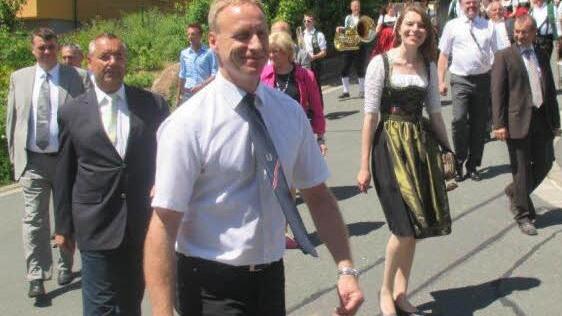 Die Ehrengäste mit CSU-Bundestagskandidatin Emmi Zeulner (Dritte von rechts)