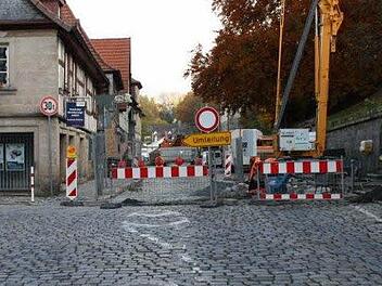 Die Zeit der Umleitung wird möglicherweise schon heute Nachmittag beendet sein. Foto: Alexander Löffler
