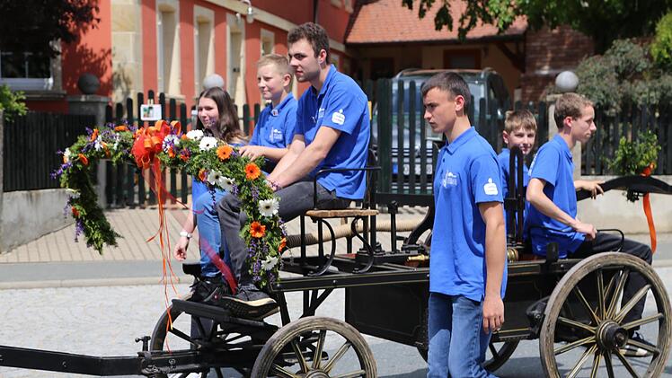 Die erste Spritze der FFW Kunreuth Foto: Franz Galster