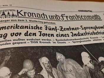 Auch das war 1980: Aufregung wegen eines Bombenfundes. Repro: Marco Meißner