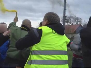 Screenshots aus einem Video der Kampfszenen