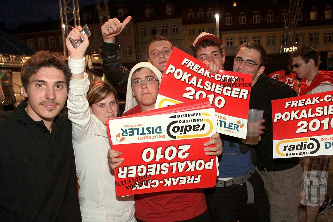 Meisterfeier Brose Baskets Bamberg Maxplatz