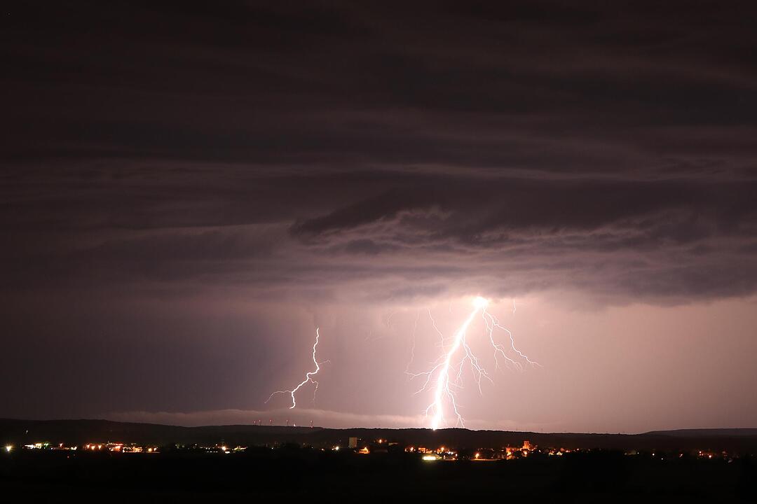 Unwetter über Franken