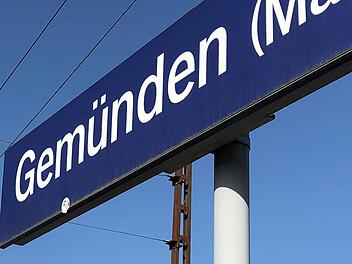 Der Bahnhof Gemünden.