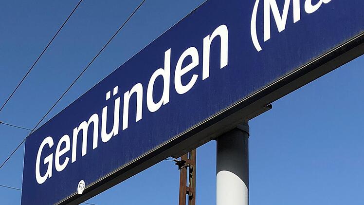 Der Bahnhof Gemünden.