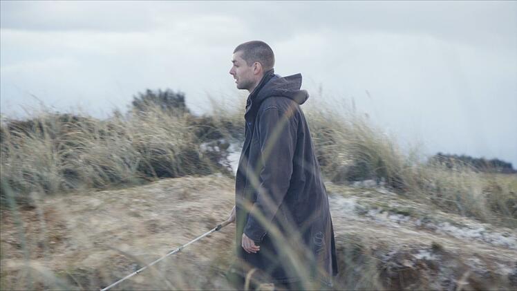 Schauspieler David bei dem Filmdreh zu "Als w&auml;re es leicht".