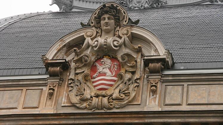Hausfassade in Karlsbad