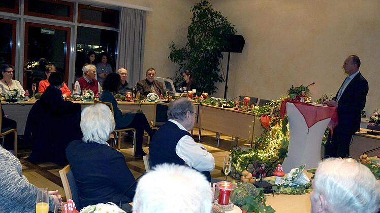 Beim Neujahrsempfang in WeisendorfRichard Sänger