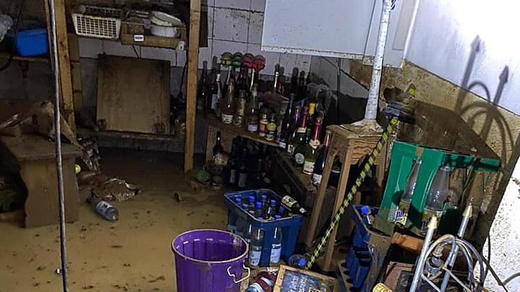 Hochwasser in Obertheres