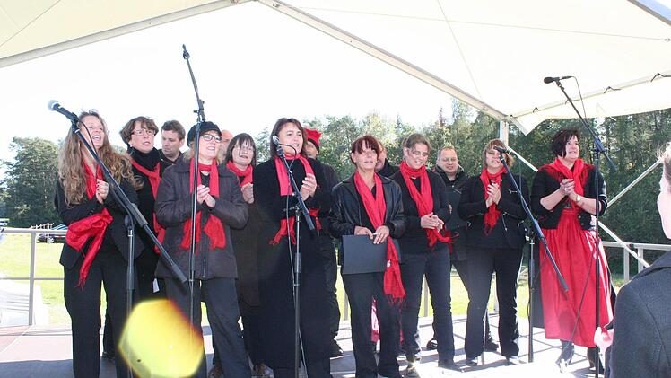 Der Gospelchor "Rejoice" aus Kirchrimbach