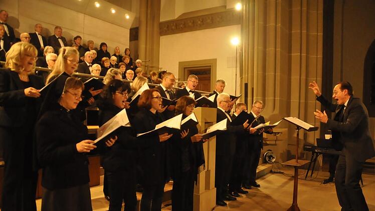 Nur 14 Sänger hat der JuLifa-Chor. Doch mit seinen mehrstimmigen, modernen, balladenartigen Chorsätzen verstehen die Sängerinnen und Sängern, ihr Publikum zu begeistern. Foto: Peter Klopf
