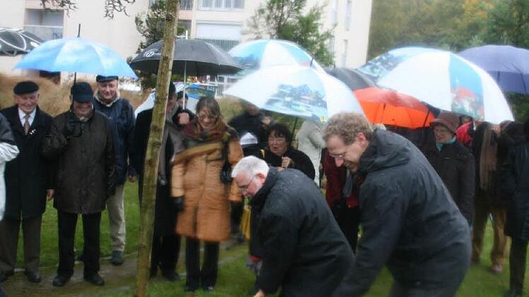 In Sainte Luce wurde 2008 zum 20. Geburtstag eine Esche gepflanzt. Jetzt folgt in Herzogenaurach beim 30. Jubil&auml;um der St&auml;dtepartnerschaft der n&auml;chste Baum der Freundschaft.  Foto: Marco Piljic