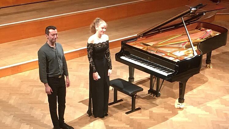 Elisabeth Brauß und Emre Yavuz beim Kissinger Sommer 2021.