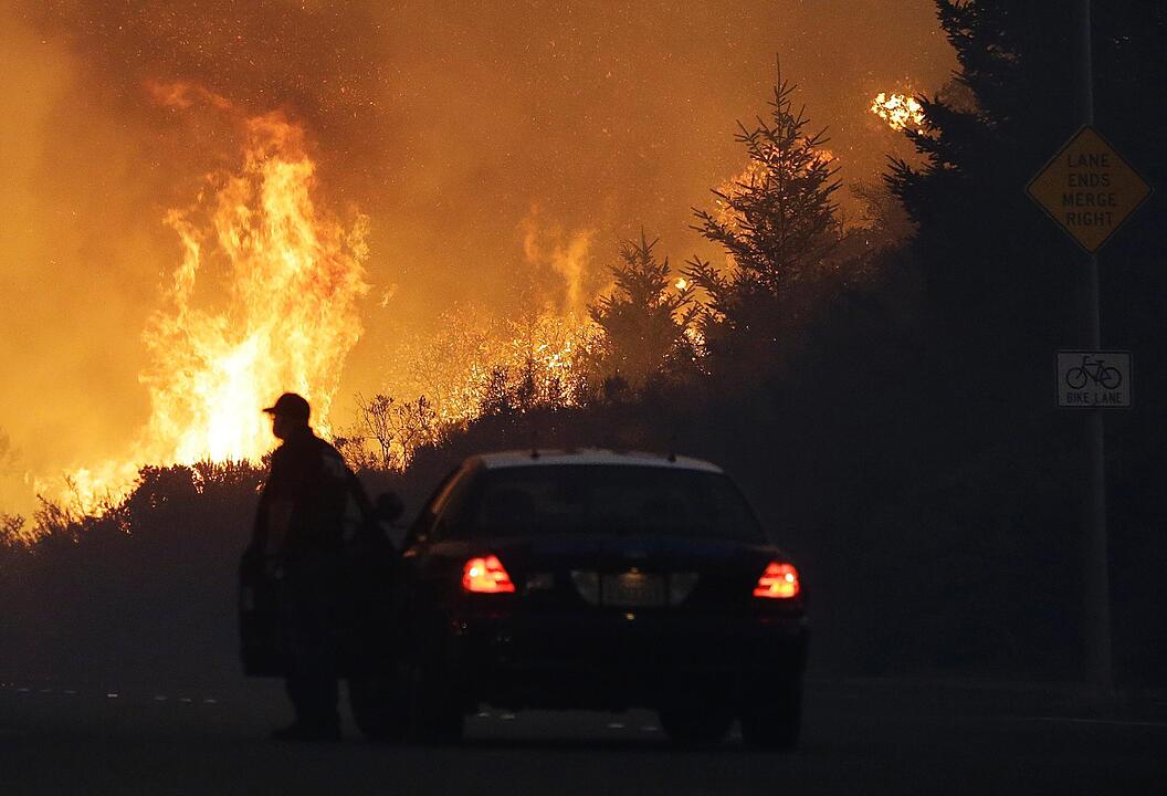 Flucht vor den Flammen in Kalifornien