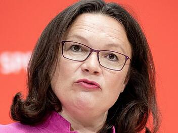 Sie steht schwer unter Druck: SPD-Chefin Andrea Nahles. Foto: Kay Nietfeld, dpa