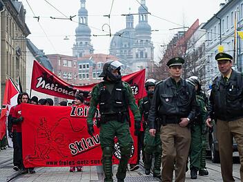 Am Karsamstag agierte die Nazi-Organisation Freies Netz Süd in Würzuburg (Bild). In den letzten Tagen hetzten die Nazis mit Flugblättern in Forchheim.  Foto: Tobias Köpplinger