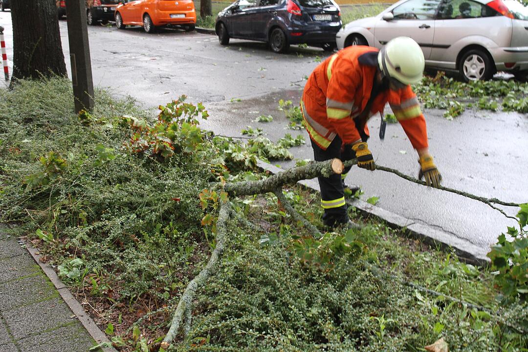 Schweres Unwetter über Mittelfranken