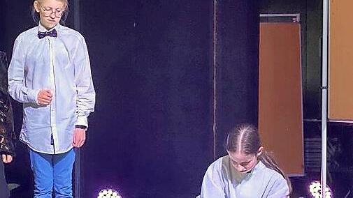 Die Sch&uuml;ler zeigten schauspielerisches Talent.