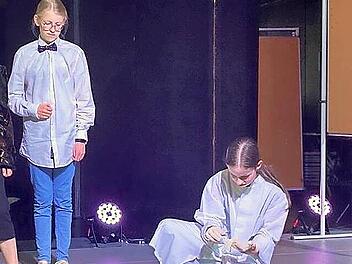 Die Schüler zeigten schauspielerisches Talent.