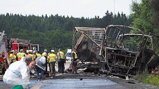 Jahrestag des schweren Bus-Unglücks auf der A9 bei Münchberg