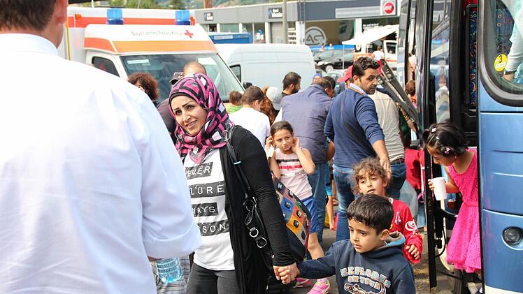 Flüchtlinge beziehen Notunterkunft in Bad Kissingen Foto: Benedikt Borst