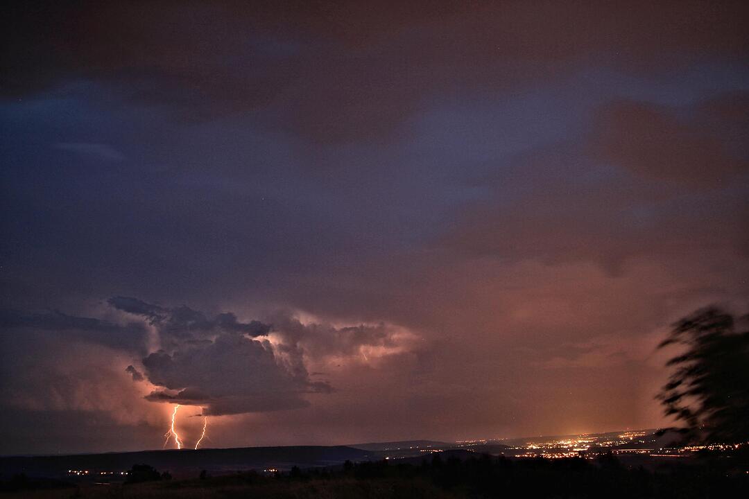 Blitz und Donner über Franken