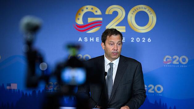 Lars Klingbei beim G20-Finanzminister-Treffen in Asheville (USA)