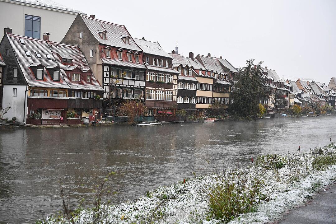 Schneeschauer in Bamberg