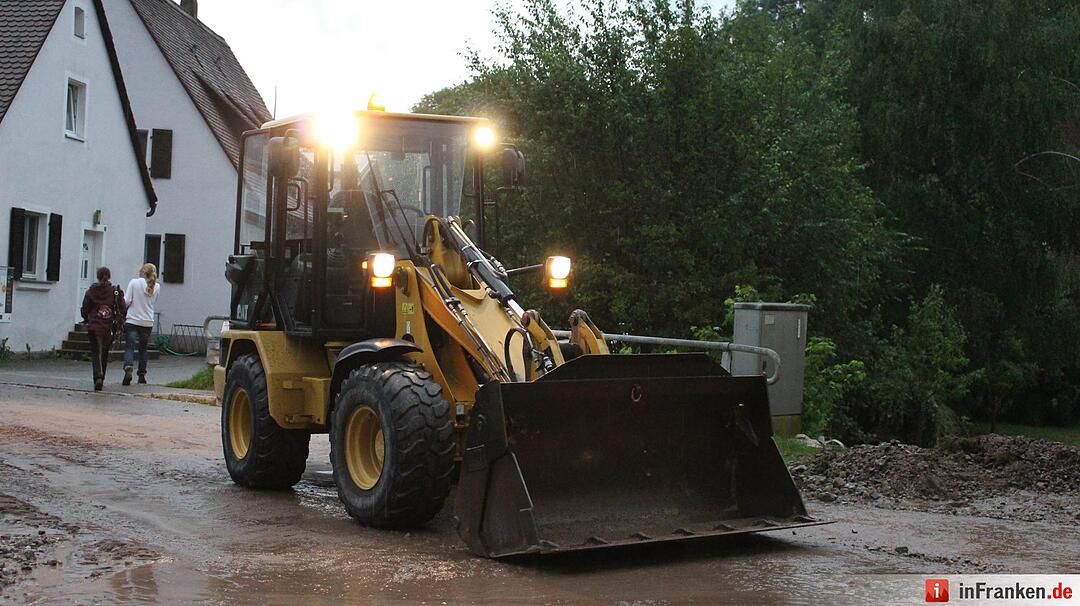 Unwetter über Franken