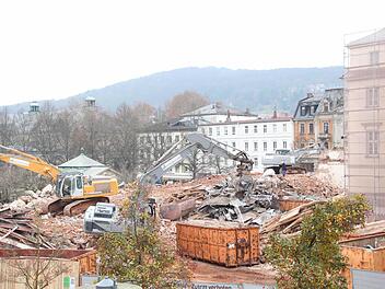 Abriss des Kurhaushotels. Foto: Carmen Schmitt