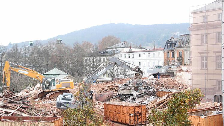 Abriss des Kurhaushotels. Foto: Carmen Schmitt
